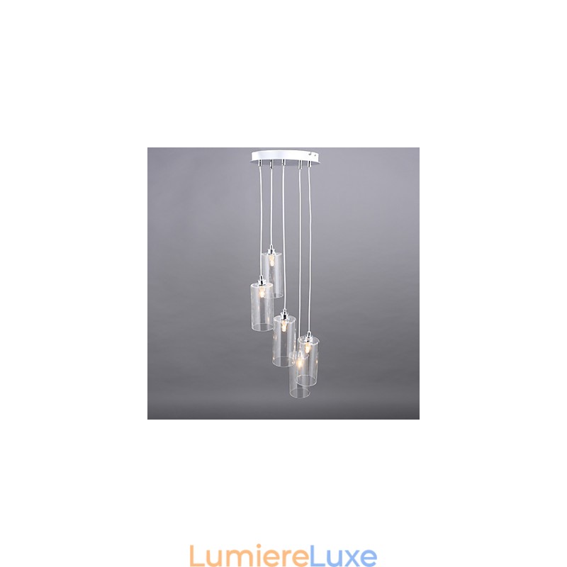 Lampe en verre transparent simple, moderne et créative