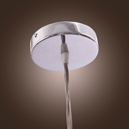 Suspension contemporaine en aluminium à 7 lumières