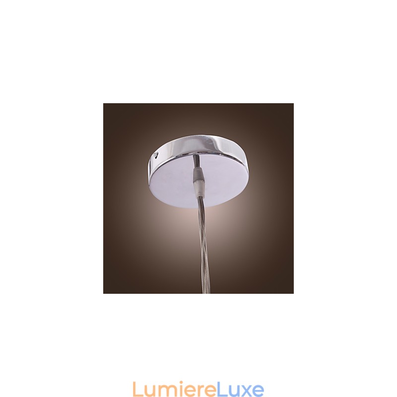 Suspension contemporaine en aluminium à 7 lumières