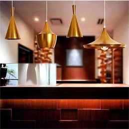 Suspension de table Americange Gold à 3 têtes en aluminium