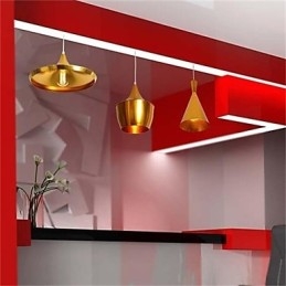 Suspension de table Americange Gold à 3 têtes en aluminium