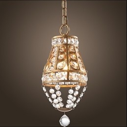 Lustre en cristal de style country américain Lustre d'art rétro pour porche