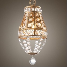 Lustre en cristal de style country américain Lustre d'art rétro pour porche