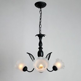 Lustre en métal peint classique traditionnel