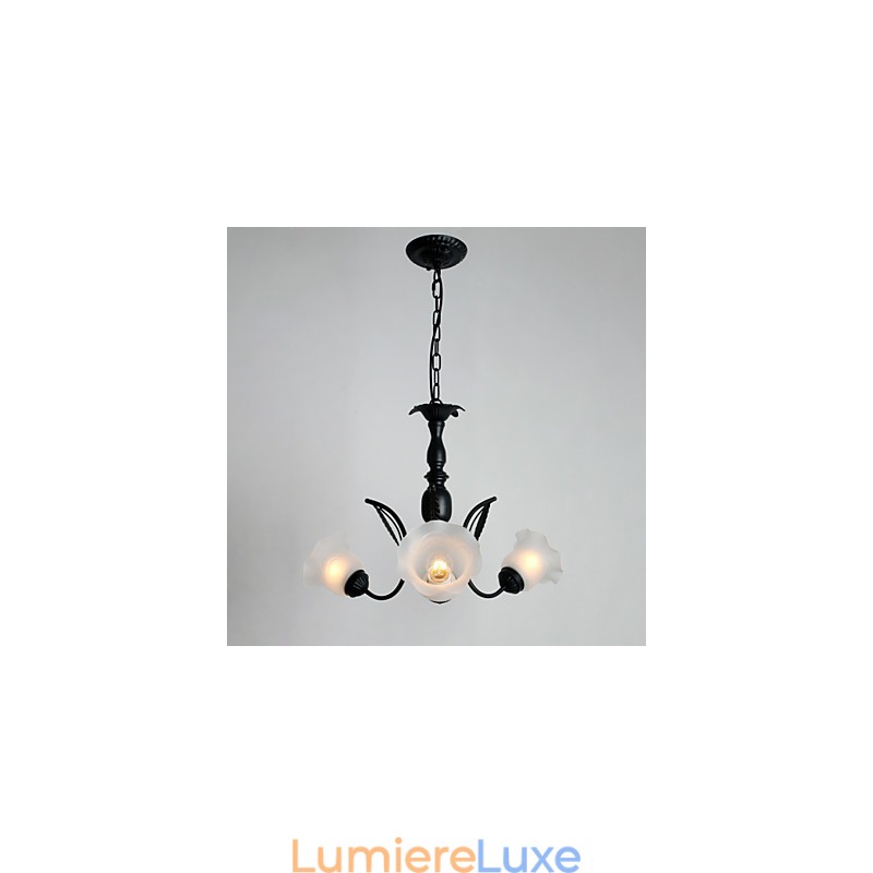 Lustre en métal peint classique traditionnel