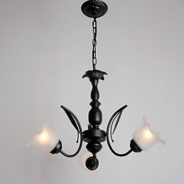 Lustre en métal peint classique traditionnel