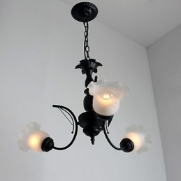 Lustre en métal peint classique traditionnel