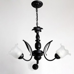 Lustre en métal peint classique traditionnel