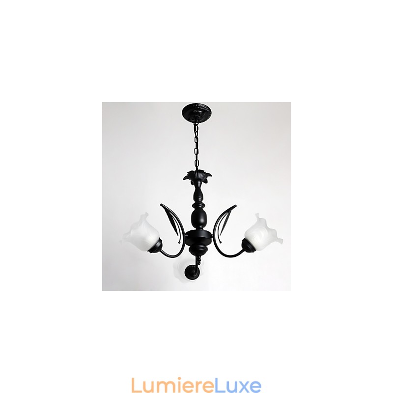 Lustre en métal peint classique traditionnel