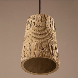 Lampe à suspension industrielle rétro en ciment