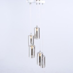 Lampe en verre transparent simple, moderne et créative