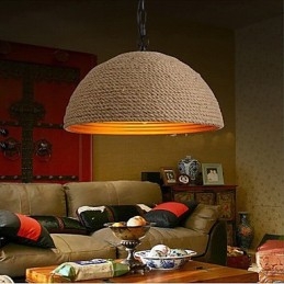 Lustre vintage en fer forgé Un chanvre industriel créatif