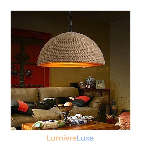 Lustre vintage en fer forgé Un chanvre industriel créatif Lustre vintage en fer forgé Un chanvre industriel créatif