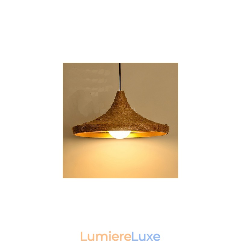 Lustre rétro C en chanvre industriel