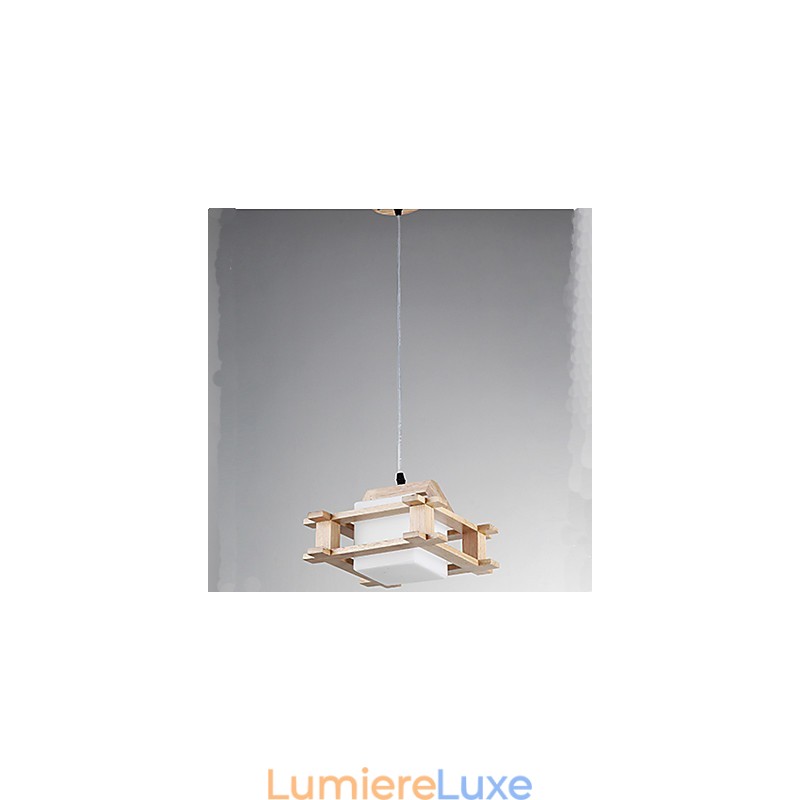 Lampe en bois massif
