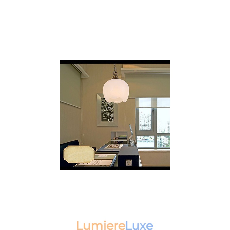 Le lustre simple en cuivre et marbre espagnol