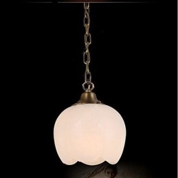 Le lustre simple en cuivre et marbre espagnol