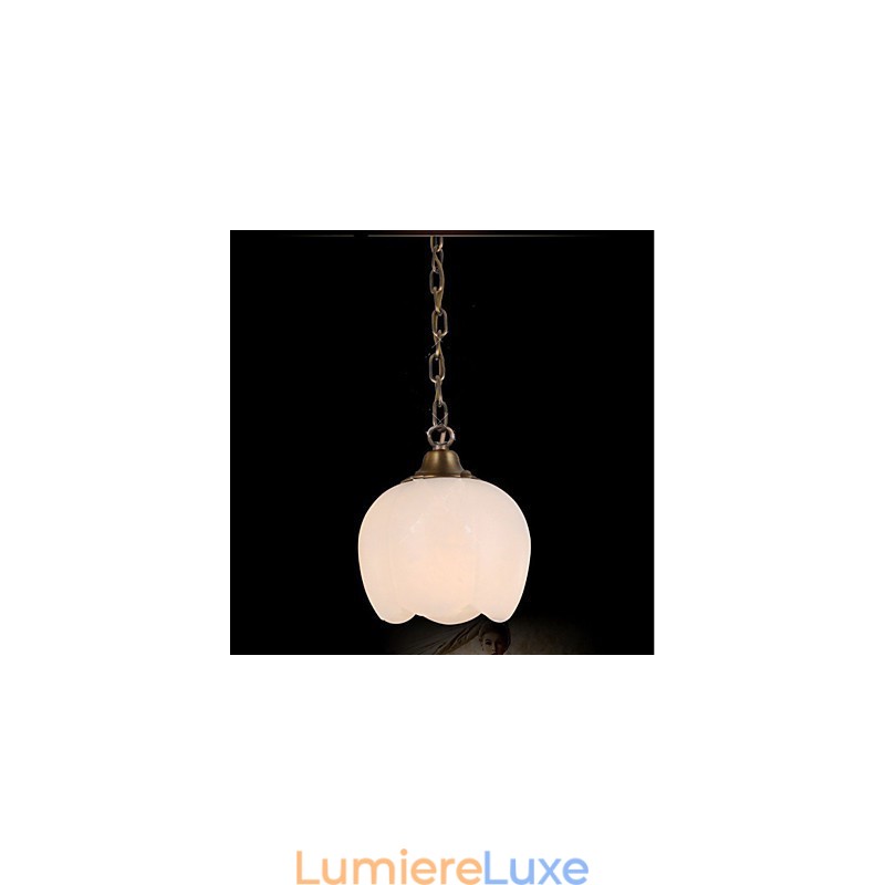 Le lustre simple en cuivre et marbre espagnol