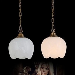 Le lustre simple en cuivre et marbre espagnol