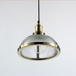 Petite lampe suspendue en verre style rétro américain