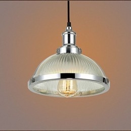Petite lampe suspendue en verre style rétro américain