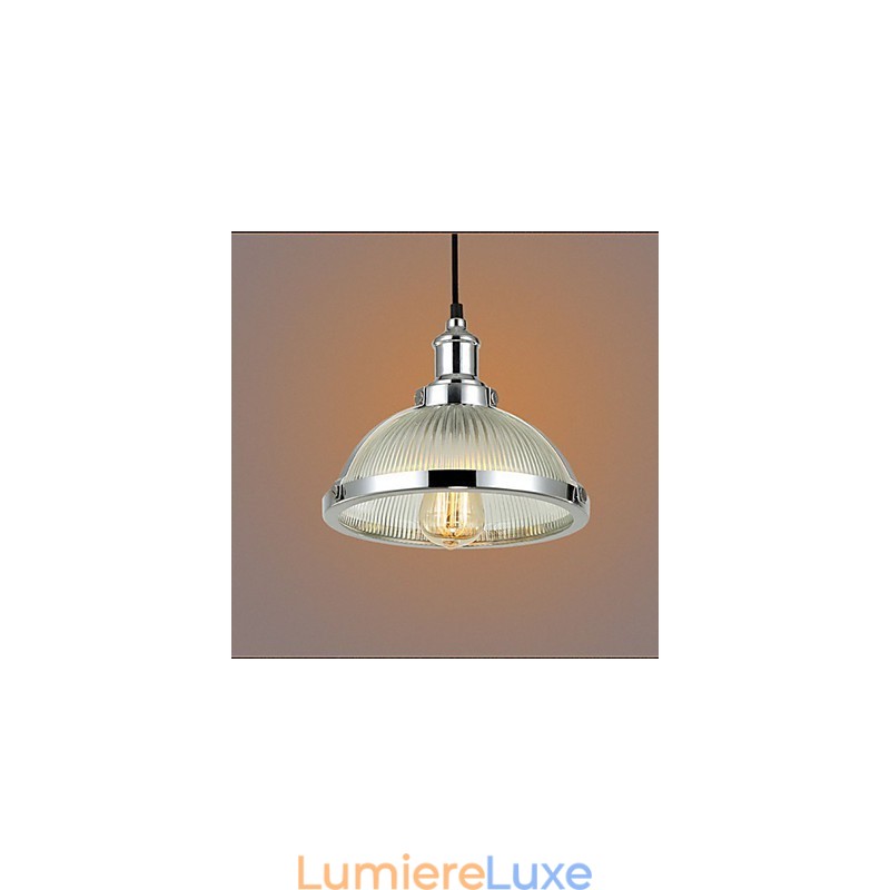Petite lampe suspendue en verre style rétro américain