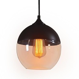 Suspension en verre vintage moderne WestMenLights, diamètre 200 mm