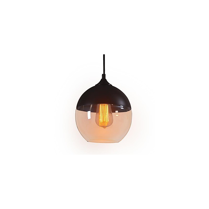 Suspension en verre vintage moderne WestMenLights, diamètre 200 mm