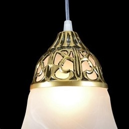 Suspension en bronze à trois lumières en verre moiré, style européen classique