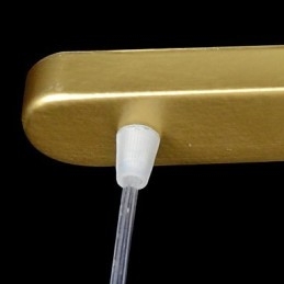 Suspension en bronze à trois lumières en verre moiré, style européen classique