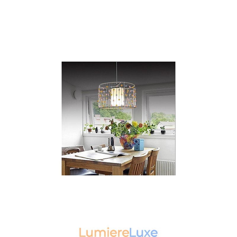La tête unique de la lampe est une perle cylindrique.
