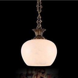 Le lustre simple en cuivre et marbre espagnol