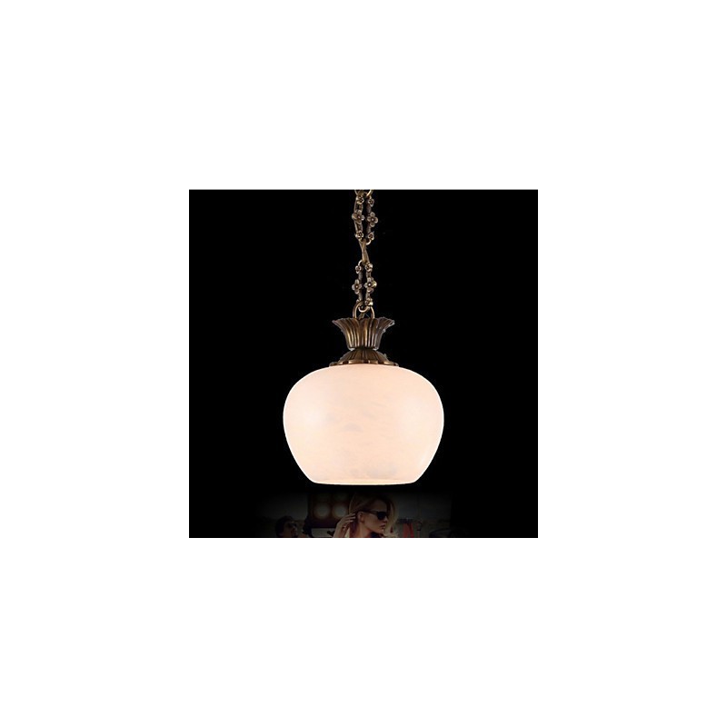 Le lustre simple en cuivre et marbre espagnol