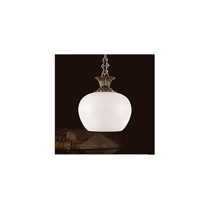 Le lustre simple en cuivre et marbre espagnol