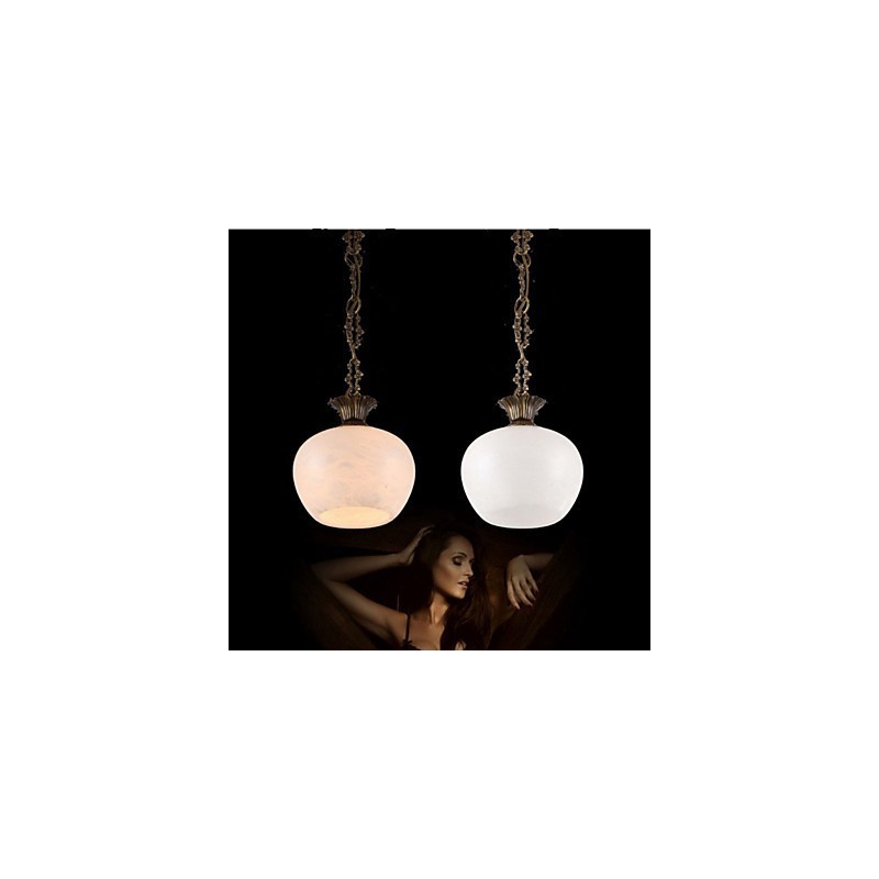 Le lustre simple en cuivre et marbre espagnol