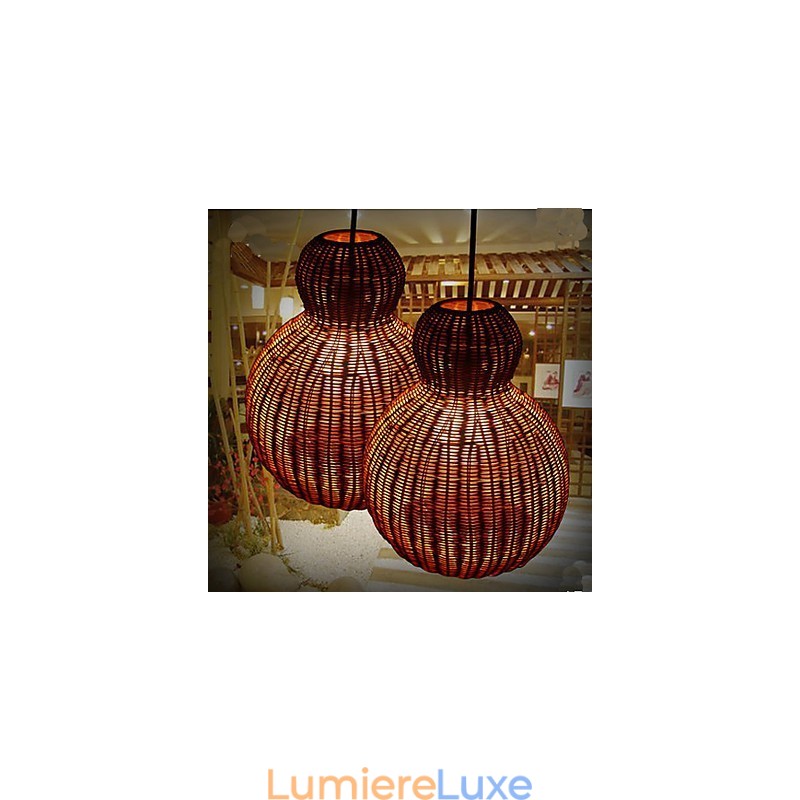 Lustre en rotin jacinthe