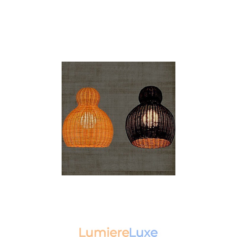 Lustre en rotin jacinthe