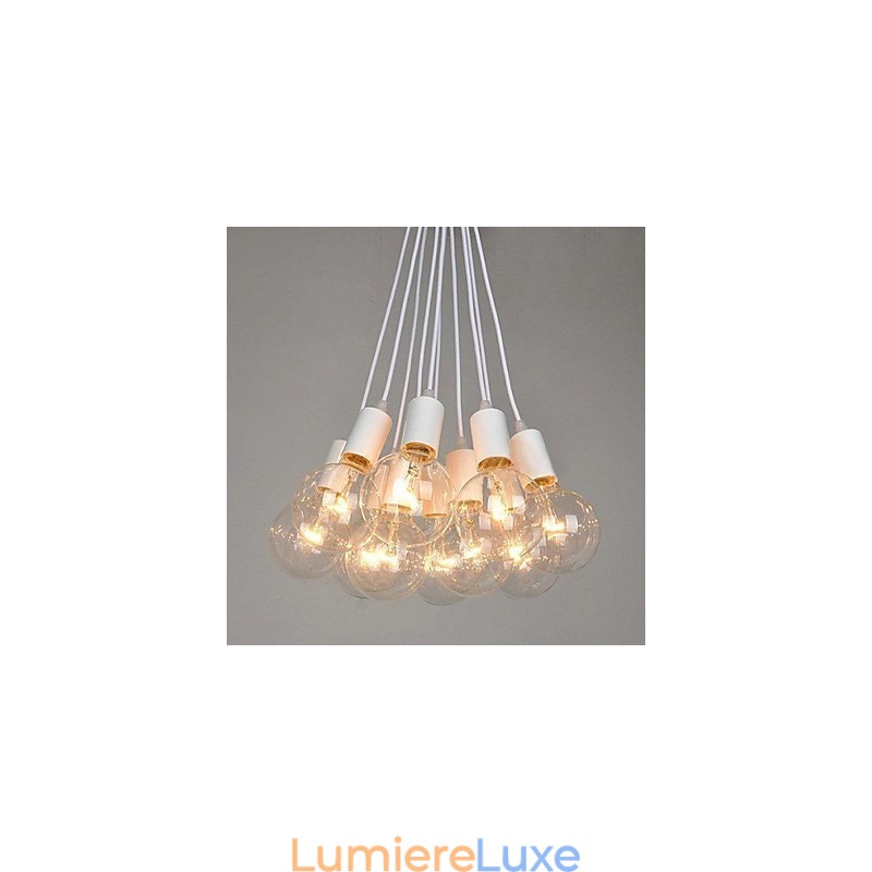 Lustre en métal peint à la campagne