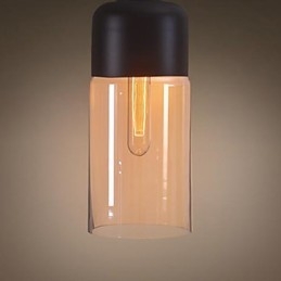 WestMenLights Élégant abat-jour bouteille DIY Plafonnier Suspension en verre Éclairage Ampoule Edison Maison