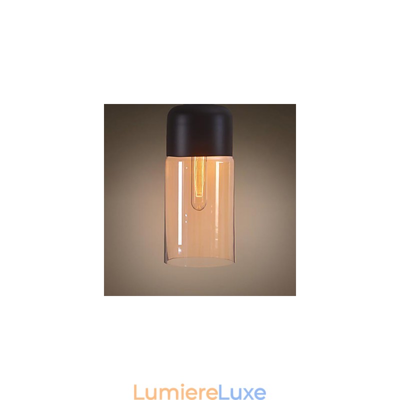 WestMenLights Élégant abat-jour bouteille DIY Plafonnier Suspension en verre Éclairage Ampoule Edison Maison