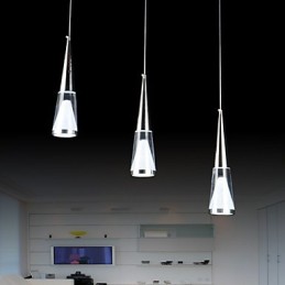 Suspension 3 lumières moderne contemporaine en métal