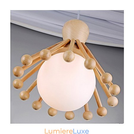 Lustre de jardin en bois Lustre nordique simple en bois Lustre de jardin en bois Lustre nordique simple en bois