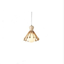 Lustre de jardin en bois Lustre nordique simple en bois