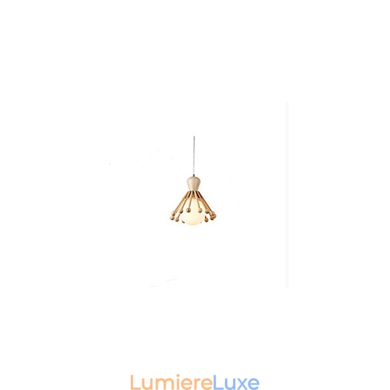 Lustre de jardin en bois Lustre nordique simple en bois
