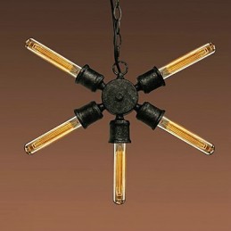 Suspension en métal avec peinture rétro