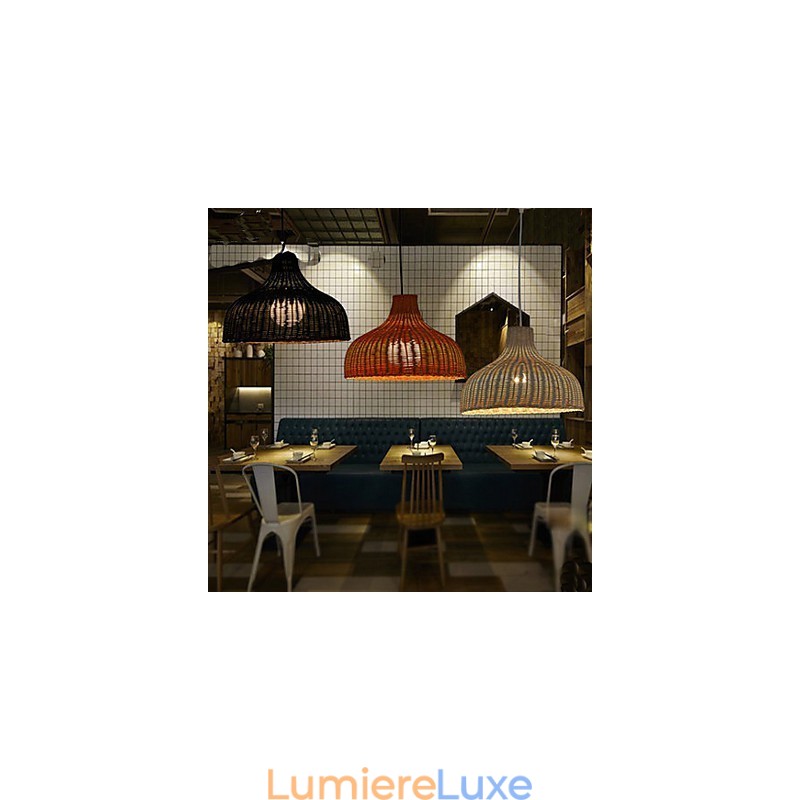 Lustre en bambou simple et créatif à une tête To Ri