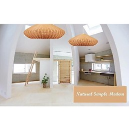 Suspension en métal de style campagnard contemporain moderne