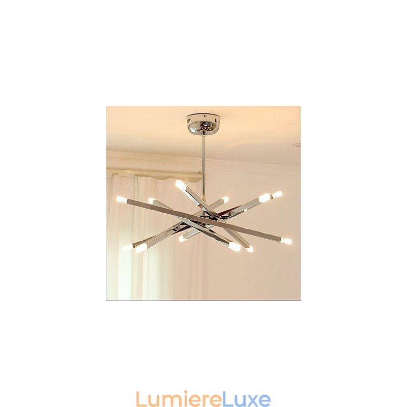 Lustre à 12 lumières design créatif et tendance