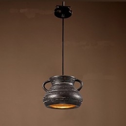 Lustre suspendu en céramique de style rétro pour salon de thé