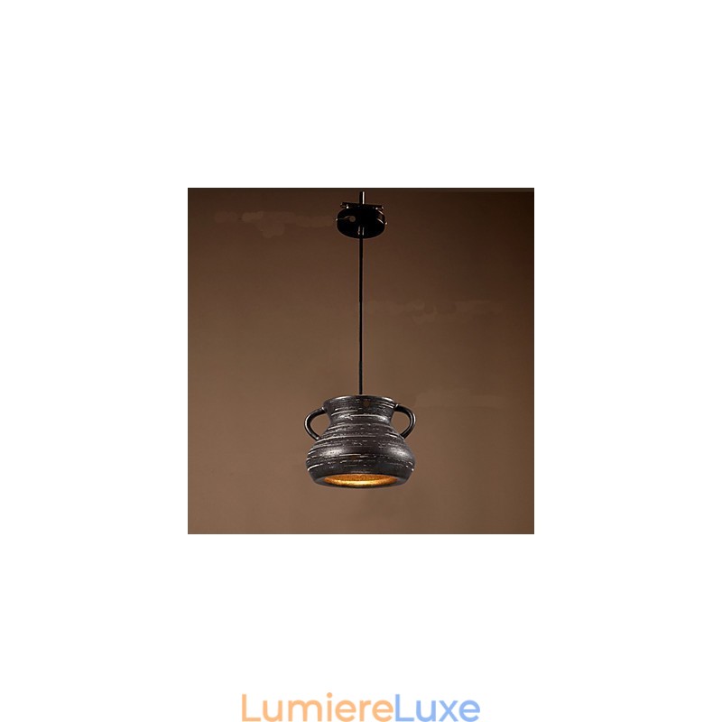 Lustre suspendu en céramique de style rétro pour salon de thé